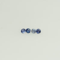 0.8-4.3 mm Natural BlueSapphire Loose Gemstone Round Diamond Cut Vs Quality Color