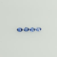 2.0 mm Natural BlueSapphire Loose Gemstone Round Diamond Cut Vs Quality Color