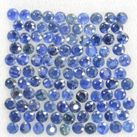0.8-2.0 mm Natural BlueSapphire Loose Gemstone Round Diamond Cut Pk Quality Color