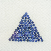 0.8-2.0 mm Natural BlueSapphire Loose Gemstone Round Diamond Cut Pk Quality Color