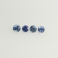 0.8-3.5 mm Natural BlueSapphire Loose Gemstone Round Diamond Cut Vs Quality Color