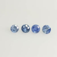 0.7 - 5 mm Natural BlueSapphire Loose Gemstone Round Diamond Cut Pk Quality Color