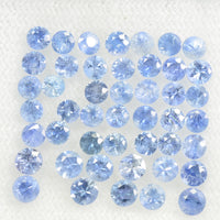 0.7 - 5 mm Natural BlueSapphire Loose Gemstone Round Diamond Cut Pk Quality Color