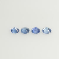 0.7 - 5 mm Natural BlueSapphire Loose Gemstone Round Diamond Cut Pk Quality Color
