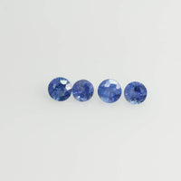 1.0-4 mm Natural Blue Sapphire Loose Gemstone Round Diamond Cut Pk Quality Color