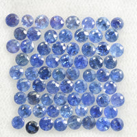 1.0-4 mm Natural Blue Sapphire Loose Gemstone Round Diamond Cut Pk Quality Color