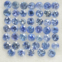 1.0-4.5 mm Natural Blue Sapphire Loose Gemstone Round Diamond Cut Pk Quality Color - Thai Gems Export Ltd.