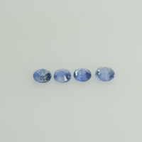 2.2-2.7 mm Natural BlueSapphire Loose Gemstone Round Diamond Cut Vs Quality Color