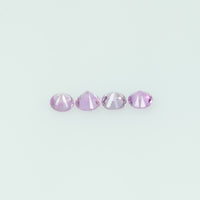 1.8-4 mm Natural Pink Sapphire Loose Gemstone Round Diamond Cut Pk Quality Color