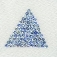 1.0-4.5 mm Natural Blue Sapphire Loose Gemstone Round Diamond Cut Pk Quality Color - Thai Gems Export Ltd.