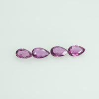 6x4 mm Natural Ruby Loose Gemstone Pear Cut