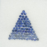 0.8-2.0 mm Natural BlueSapphire Loose Gemstone Round Diamond Cut Pk Quality Color