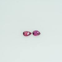 5x4 mm Lot Natural Ruby Loose Gemstone Pear Cut