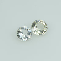 5.0 mm Natural White Sapphire Loose Gemstone Round Cut