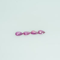 5x3 mm Lot Natural Ruby Loose Gemstone Pear Cut