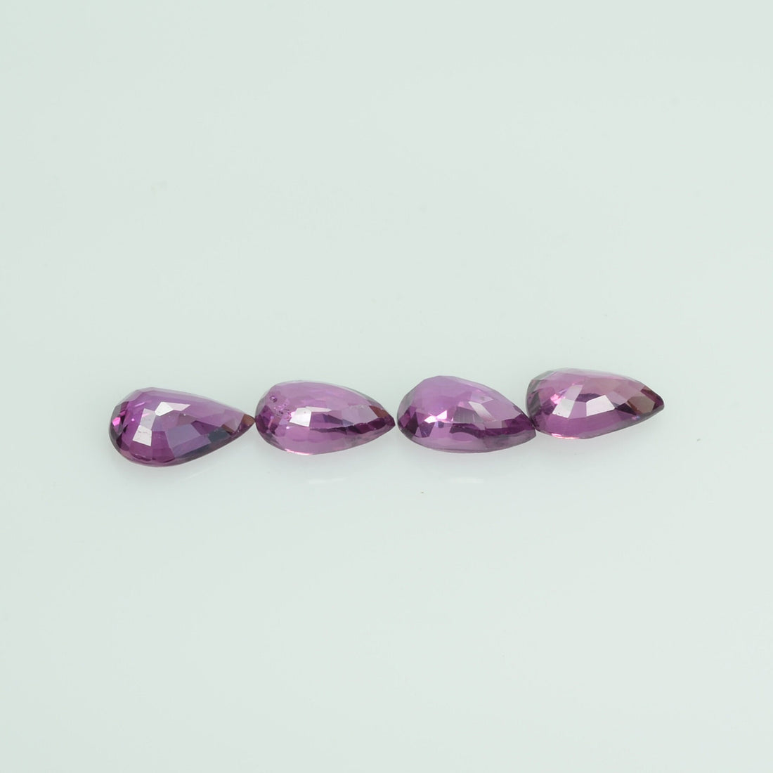 6x4 mm Natural Ruby Loose Gemstone Pear Cut