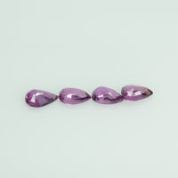 6x4 mm Natural Ruby Loose Gemstone Pear Cut