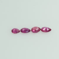 3x2 mm Lot Natural Ruby Loose Gemstone Pear Cut