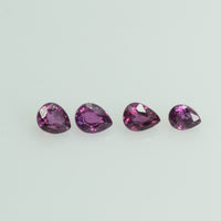 3x2 mm Lot Natural Ruby Loose Gemstone Pear Cut