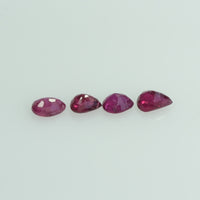3x2 mm Natural Ruby Loose Gemstone Pear Cut