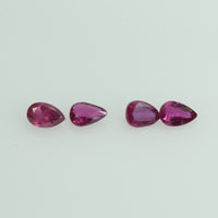 3x2 mm Natural Ruby Loose Gemstone Pear Cut