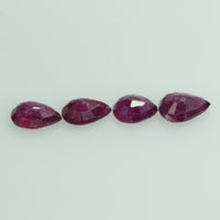 3.94 Cts Natural Ruby Loose Gemstone Pear Cut