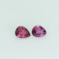 5x4 mm Lot Natural Ruby Loose Gemstone Pear Cut