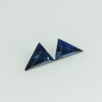 4x3 mm Natural Blue Sapphire Loose Gemstone Triangle Cut Pair - Thai Gems Export Ltd.