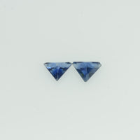 3x2 mm Natural Blue Sapphire Loose Gemstone Triangle Cut Pair