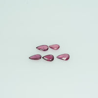 5x3 mm Lot Natural Ruby Loose Gemstone Pear Cut