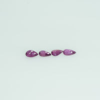5x3 mm Lot Natural Ruby Loose Gemstone Pear Cut