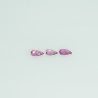 5x3 mm Lot Natural Ruby Loose Gemstone Pear Cut