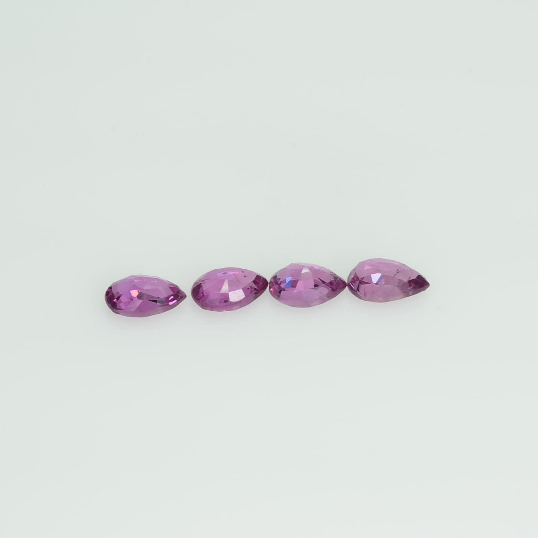 6x4 mm Natural Ruby Loose Gemstone Pear Cut