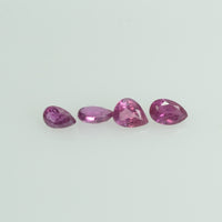 3x2 mm Lot Natural Ruby Loose Gemstone Pear Cut