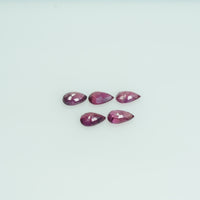 5x3 mm Lot Natural Ruby Loose Gemstone Pear Cut