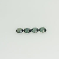 1.4-3.5 mm Natural Blue Green Teal Sapphire Loose Gemstone Round Cut