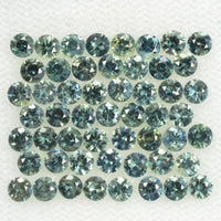 1.4-3.5 mm Natural Blue Green Teal Sapphire Loose Gemstone Round Cut