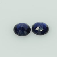 4.5 mm Natural Blue Sapphire Loose Pair Gemstone Round Cut
