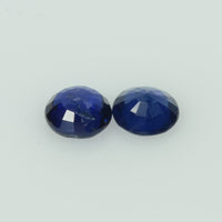 4.5 mm Natural Blue Sapphire Loose Pair Gemstone Round Cut