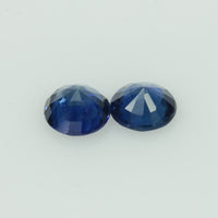 4.5 mm Natural Blue Sapphire Loose Pair Gemstone Round Cut