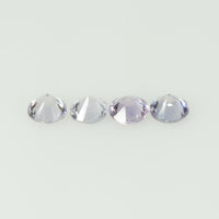 2.0-4.5 Natural Purple Sapphire Loose Gemstone Round Diamond Cut Pk Quality