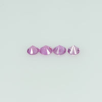 0.8-4.6 mm Natural Purple Sapphire Loose Gemstone Round Diamond Cut Pk Quality