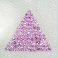 1.3-3.5 Natural Pink Sapphire Loose Gemstone Round Diamond Cut Cleanish Quality - Thai Gems Export Ltd.