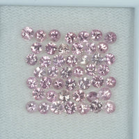 1.4-4.0 mm Natural Pink Sapphire Loose Gemstone Round Diamond Cut Cleanish Quality - Thai Gems Export Ltd.