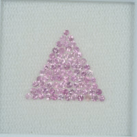 0.8-4.0 mm Natural Pink Sapphire Loose Gemstone Round Diamond Cut Pk Quality Color