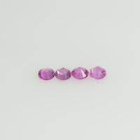 2.5 mm Natural Pink Sapphire Loose Gemstone Round Diamond Cut Vs Quality Color - Thai Gems Export Ltd.
