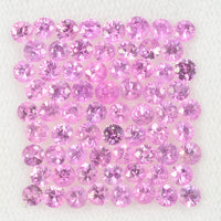 2.5 mm Natural Pink Sapphire Loose Gemstone Round Diamond Cut VS Quality Color - Thai Gems Export Ltd.
