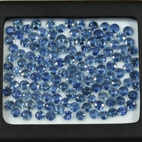 4.7-5.3 MM Natural Blue Sapphire Loose Gemstone Round Cut