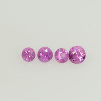 1.8-4.0 mm Natural Purple Sapphire Loose Gemstone Round Diamond Cut Pk Quality