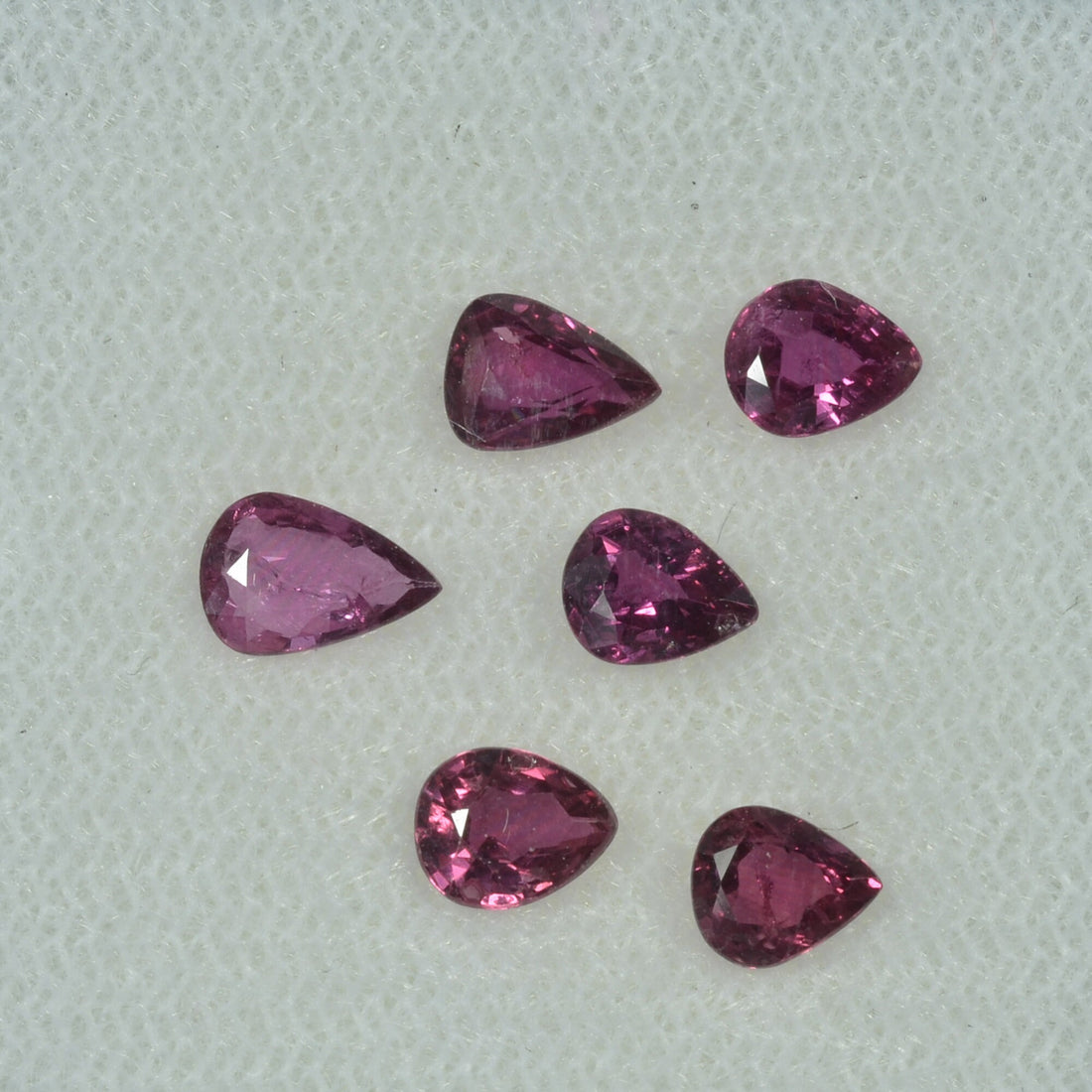 5x4 mm Natural Ruby Loose Gemstone Pear Cut